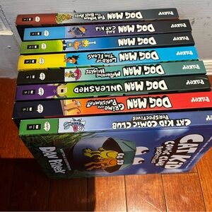 Scholastic Dog Man and Cat Kid Comic Club Collection Hardcover Books